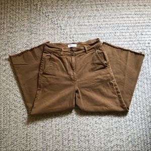 Everlane Wide Leg Crop in Orchre Size 4